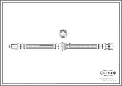 CORTECO 19036229 Шланг тормозной
