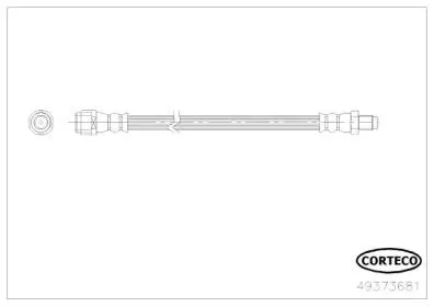 CORTECO 49373681 Шланг тормозной перед. W212-218 X