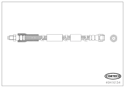 CORTECO 49416134 Шланг тормозной