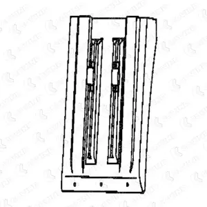 COVIND TPS140 крыло полуприцепа с креплением, плоский верх, 490x288x608 KRONE