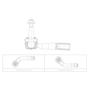 CTR CE1055L Наконечник рулевой тяги