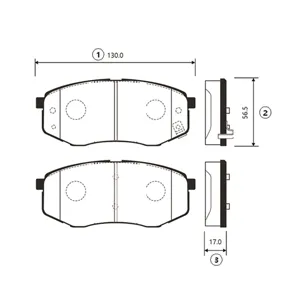 CTR GK0495 Колодки трмозные дисковые