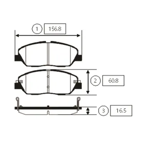 CTR GK0496 Колодки трмозные дисковые