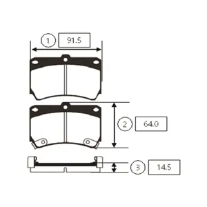 CTR GK0509 Колодки торм. Kia
