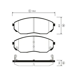 CTR GK0524 Колодки торм.передние (ЗАМЕНА=CKKK-18) Kia Sorento 02-