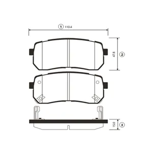 CTR GK0544 Колодки торм. Kia