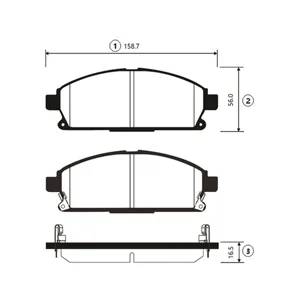 CTR GK0724 Колодки трмозные дисковые