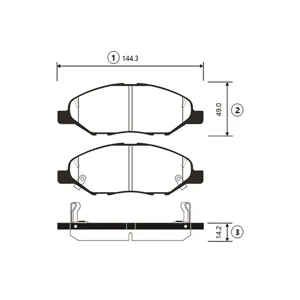 CTR GK0742 Колодки торм.