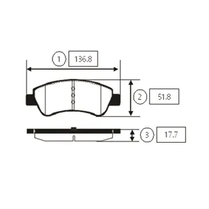 CTR GK0863 Колодки торм.передние (ЗАМЕНА=CKPU-6) н. Citroen C4 03- Peugeot 307 Partner ESP