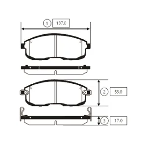 CTR GK0975 Колодки торм.передние (=CKSS1) Nissan Teana II 08-> Tiida all Juke all Cube 10->