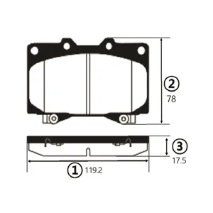 CTR GK1043 Колодки торм.передние Toyota Land Cruiser 4.2D 90>984.2D4.7 98>