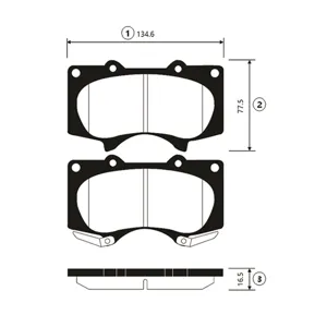 CTR GK1050 Колодки торм.передние (ЗАМЕНА=CKT-36) Toyota LC 120 4.03.0D Mitsubishi Pajero 06>