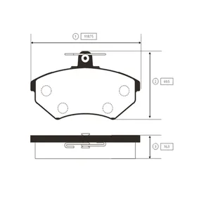 CTR GK1242 Колодки Audi 80-200 1.8s 87-91, vw Golf iii 92-97 Passat 88-97