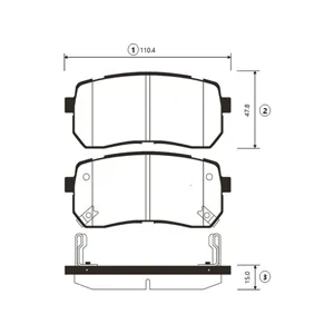CTR GK1352 Колодки трмозные дисковые