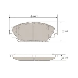 CTR GK1446 Колодки торм. CKMZ-74
