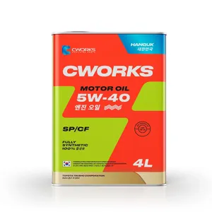 CWORKS A13HR2004 Моторное масло HANGUK 5W40 SPCF 4л (Корея)