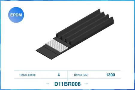CWORKS D11BR0086 Ремень поликлиновой