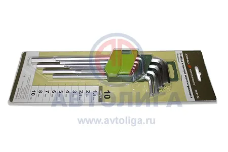ДЕЛО ТЕХНИКИ 561102 НАБОР ШЕСТИГРАННИКОВ ДТ 10ШТ УДЛ. 561102