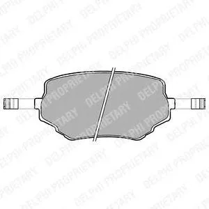 DELPHI LP1015 Колодки торм.передние