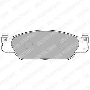 DELPHI LP1468 Колодки торм.передние