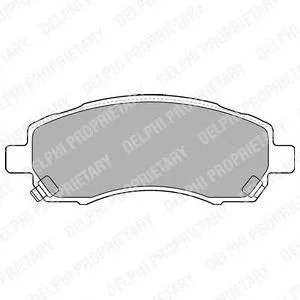 DELPHI LP1545 Колодки торм.передние
