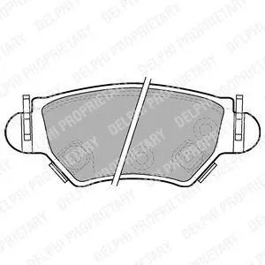 DELPHI LP1553 Колодки торм диск Opel Astra F G Zafira