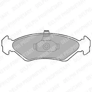 DELPHI LP1603 Колодки торм.передние Ford Fiesta IV