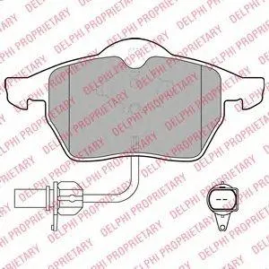 DELPHI LP1672 Колодки Audi VW A6,A4VW Passat 97=>