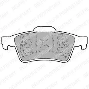 DELPHI LP1701 Колодки торм диск