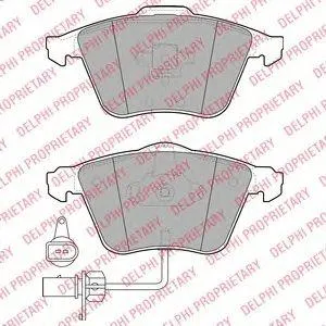 DELPHI LP1922 Колодки Audi A4, A6,A8 WVA23763 с датчиком износа