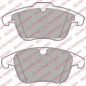 DELPHI LP1967 Колодки передние FORD MONDEO IV, GALAXY (WA6), VOLVO S80 II, V60, V70 II LP1967