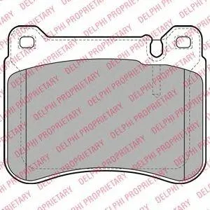DELPHI LP1979 Колодки торм.передние