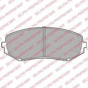 DELPHI LP2001 Колодки торм.передние