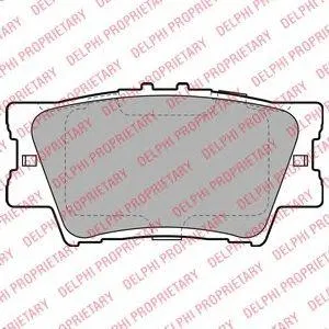 DELPHI LP2004 Колодки торм.задние Toyota Camry 06 Rav 4 2.43.5i2.4D 4WD 06> Lexus ES (V4) 3.5