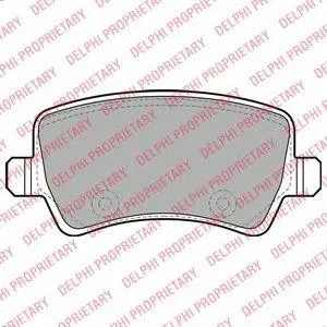 DELPHI LP2008 Колодки торм.задние
