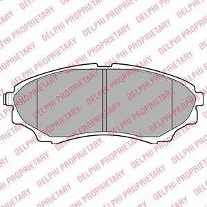 DELPHI LP2036 Колодки торм.передние с датчиком