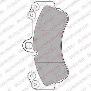 DELPHI LP2057 Колодки VW Touareg