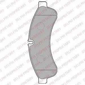 DELPHI LP2063 Колодки торм.задние