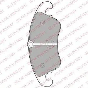 DELPHI LP2077 Колодки Audi VW A4A5A6A7Q5 2008 =>