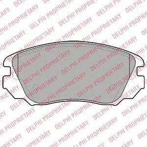 DELPHI LP2080 Колодки торм.передние