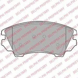 DELPHI LP2081 Колодки торм.передние