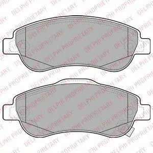 DELPHI LP2093 Колодки торм.передние с датчиком