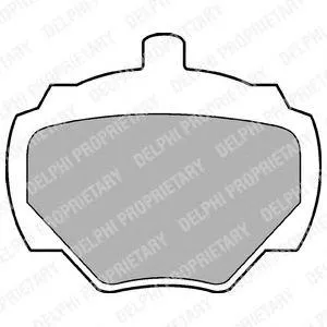DELPHI LP211 Колодки торм.задние