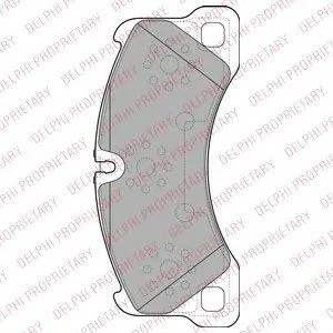 DELPHI LP2117 Колодки торм.передние
