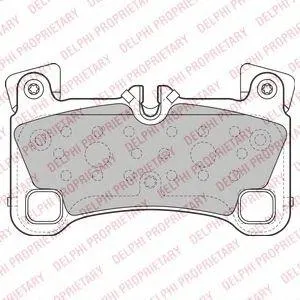 DELPHI LP2118 Колодки торм.задние