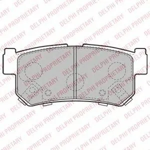 DELPHI LP2127 Колодки торм.задние
