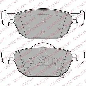 DELPHI LP2144 Колодки торм.передние