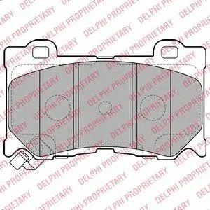 DELPHI LP2156 Колодки торм.передние