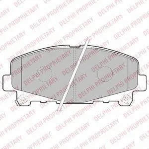 DELPHI LP2166 Колодки торм.передние