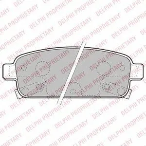DELPHI LP2167 Колодки торм.зад.